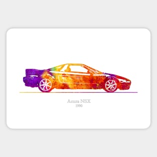 Acura NSX 1990 Watercolor Illustration - c Magnet